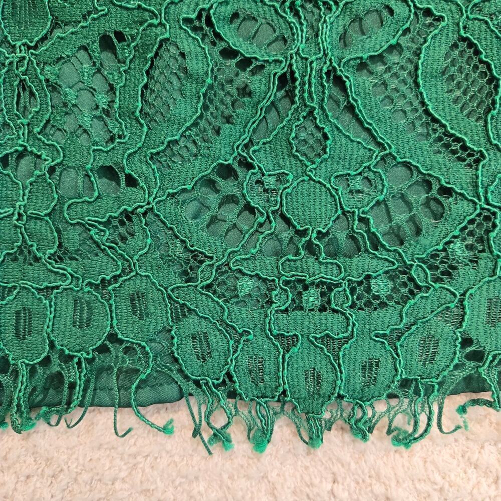 Green lace tank top cami crop top Size S by Xhilaration Y2K Whimsygoth - Picture 3 of 10